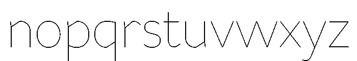 Range Sans Font LOWERCASE