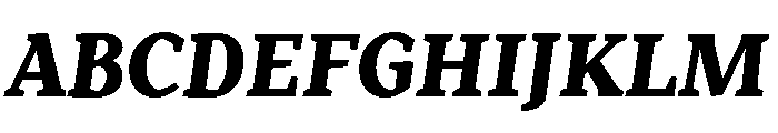 Range Serif Black Italic Font UPPERCASE