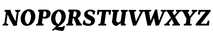 Range Serif Black Italic Font UPPERCASE