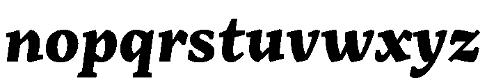 Range Serif Black Italic Font LOWERCASE