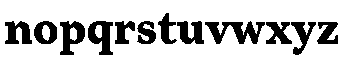 Range Serif Black Font LOWERCASE