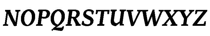 Range Serif Bold Italic Font UPPERCASE