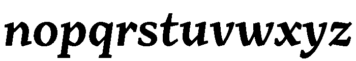 Range Serif Bold Italic Font LOWERCASE