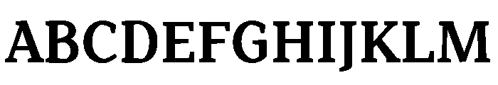 Range Serif Bold Font UPPERCASE