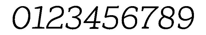 Range Serif Light Italic Font OTHER CHARS