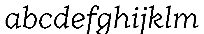 Range Serif Light Italic FONT