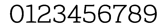 Range Serif Light Font OTHER CHARS