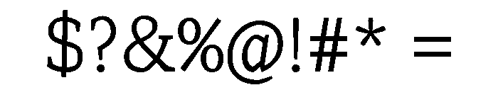 Range Serif Light Font OTHER CHARS
