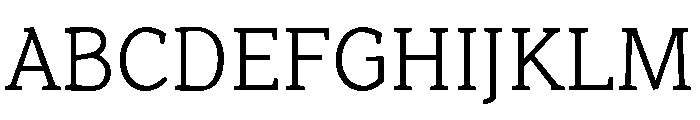 Range Serif Light Font UPPERCASE