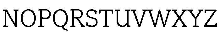 Range Serif Light Font UPPERCASE
