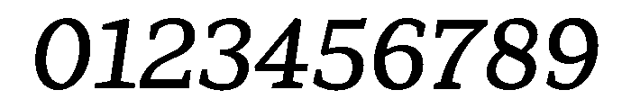 Range Serif Medium Italic Font OTHER CHARS