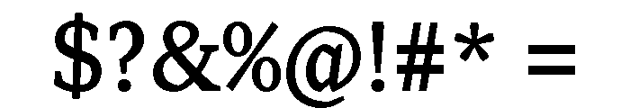 Range Serif Medium Font OTHER CHARS