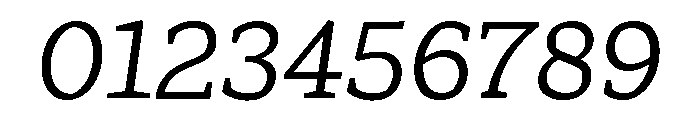 Range Serif Regular Italic Font OTHER CHARS