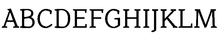 Range Serif Regular Font UPPERCASE