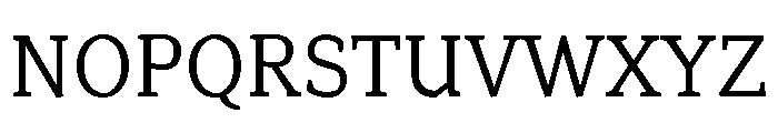 Range Serif Regular Font UPPERCASE