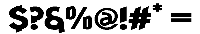 Ranger Black Font OTHER CHARS