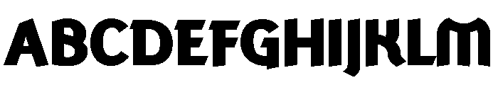 Ranger Black Font UPPERCASE
