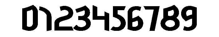 Ranger Bold Font OTHER CHARS