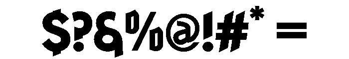 Ranger Condensed Black Font OTHER CHARS