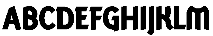 Ranger Condensed Black Font UPPERCASE