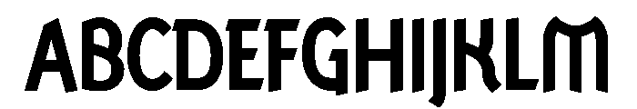 Ranger Condensed Bold Font UPPERCASE