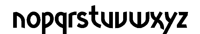 Ranger Condensed Bold Font LOWERCASE