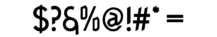 Ranger Condensed Medium Font OTHER CHARS