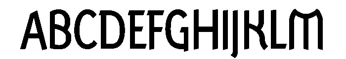 Ranger Condensed Medium Font UPPERCASE