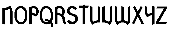 Ranger Condensed Medium Font UPPERCASE