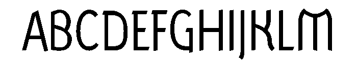 Ranger Condensed Regular Font UPPERCASE
