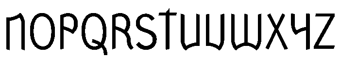 Ranger Condensed Regular Font UPPERCASE