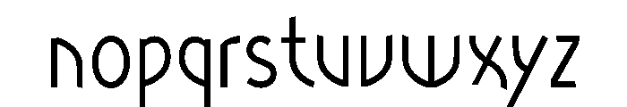 Ranger Condensed Regular Font LOWERCASE