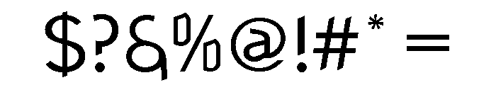 Ranger Regular Font OTHER CHARS