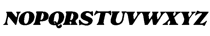 Rashfield Bold Italic Font UPPERCASE