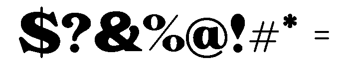 Rashfield Bold Font OTHER CHARS