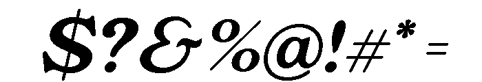 Rashfield Regular Italic Font OTHER CHARS