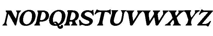 Rashfield Regular Italic Font UPPERCASE