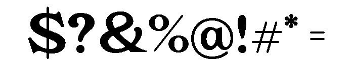Rashfield Regular Font OTHER CHARS