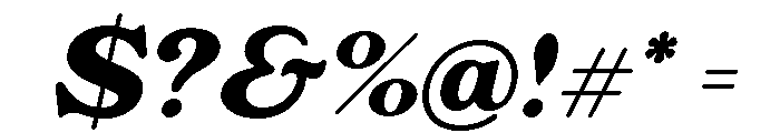Rashfield Semi Bold Italic Font OTHER CHARS