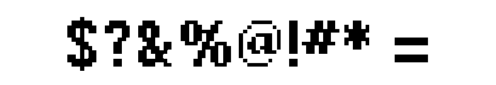 Raster Gothic Eighteen Bold Font OTHER CHARS