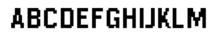 Raster Gothic Eighteen Bold Font UPPERCASE