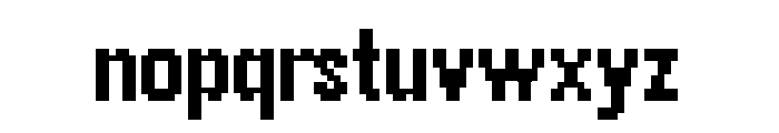 Raster Gothic Eighteen Bold Font LOWERCASE