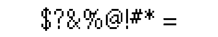 Raster Gothic Eighteen Regular Font OTHER CHARS