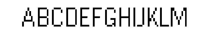 Raster Gothic Eighteen Regular Font UPPERCASE