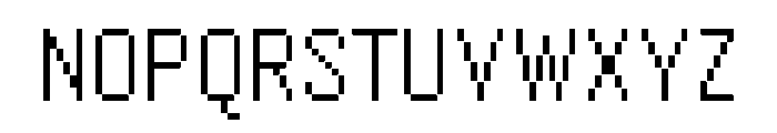Raster Gothic Eighteen Regular Font UPPERCASE