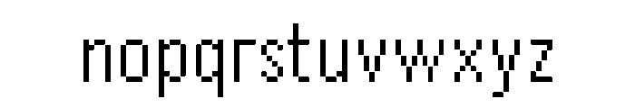 Raster Gothic Eighteen Regular Font LOWERCASE