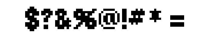 Raster Gothic Fourteen Bold Font OTHER CHARS
