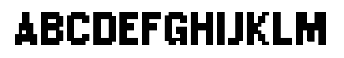 Raster Gothic Fourteen Bold Font UPPERCASE