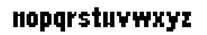 Raster Gothic Fourteen Bold Font LOWERCASE