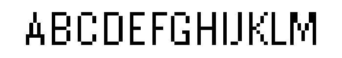 Raster Gothic Fourteen Regular Font UPPERCASE